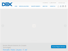 Tablet Screenshot of dex.com
